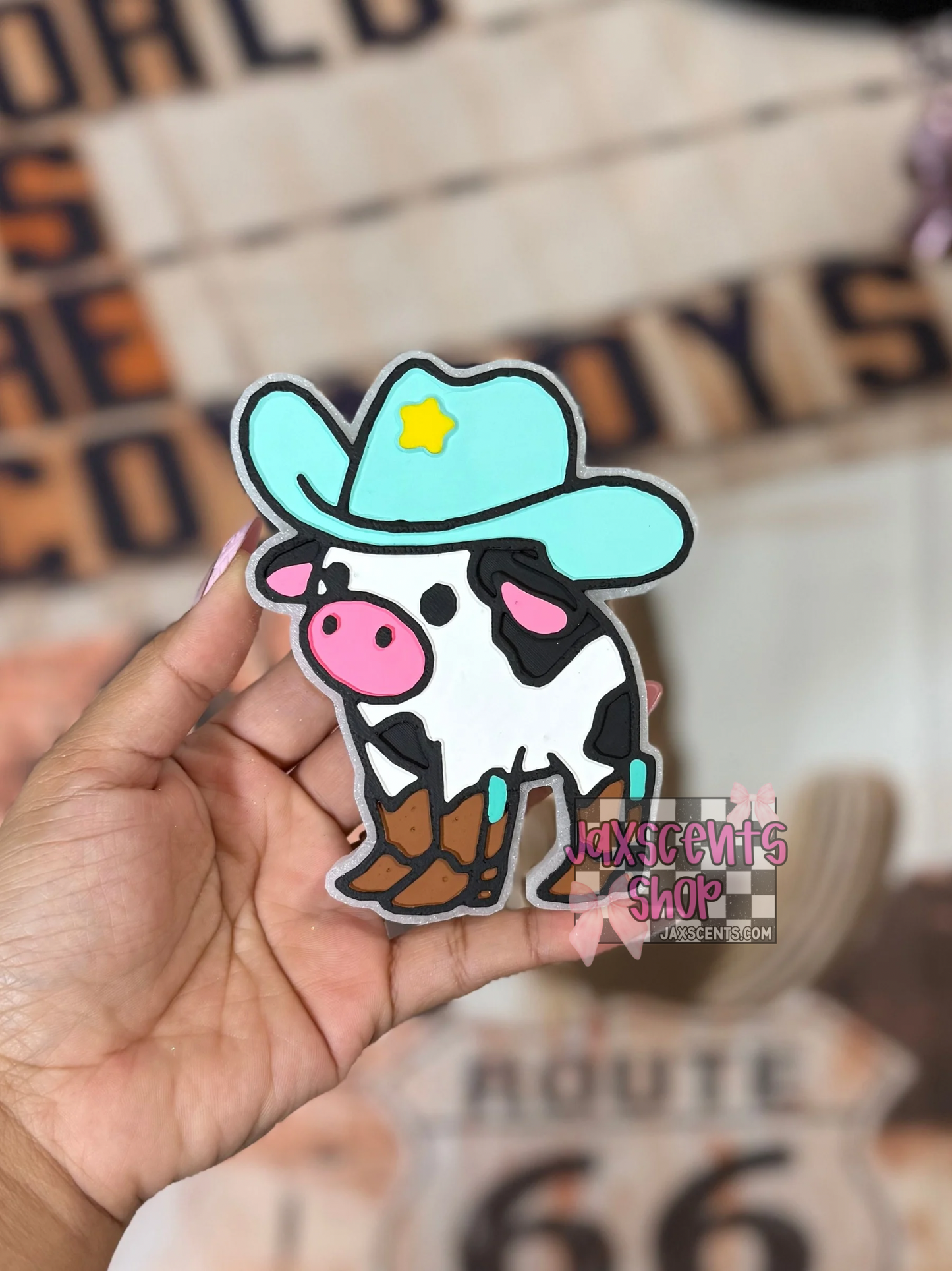 Western Cow Car Freshie