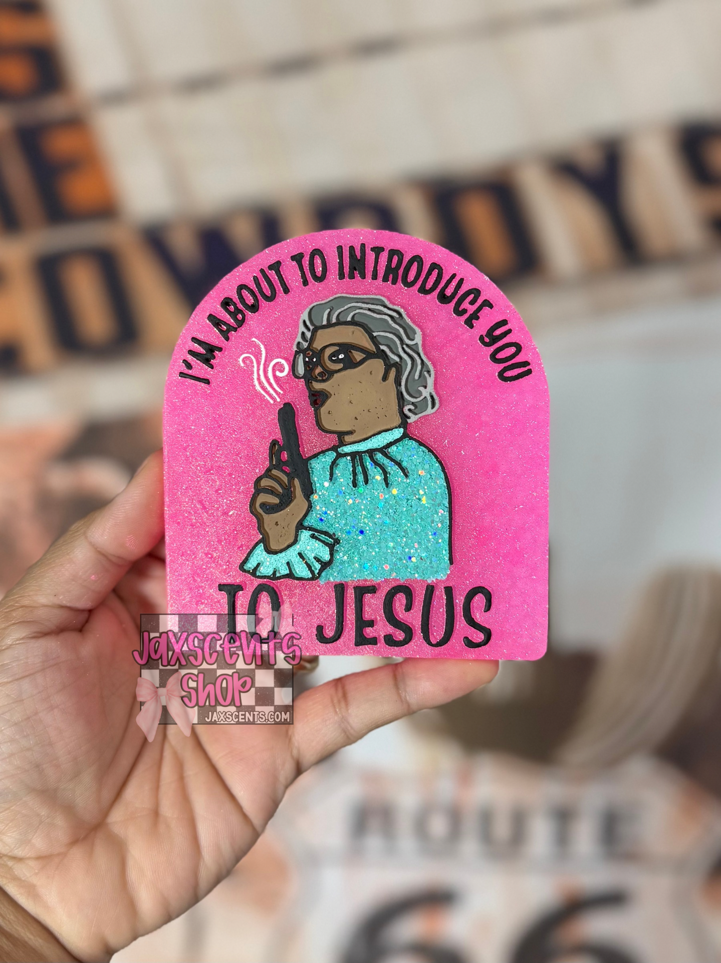 I’m About To Introduce You To Jesus Madea Car Freshie
