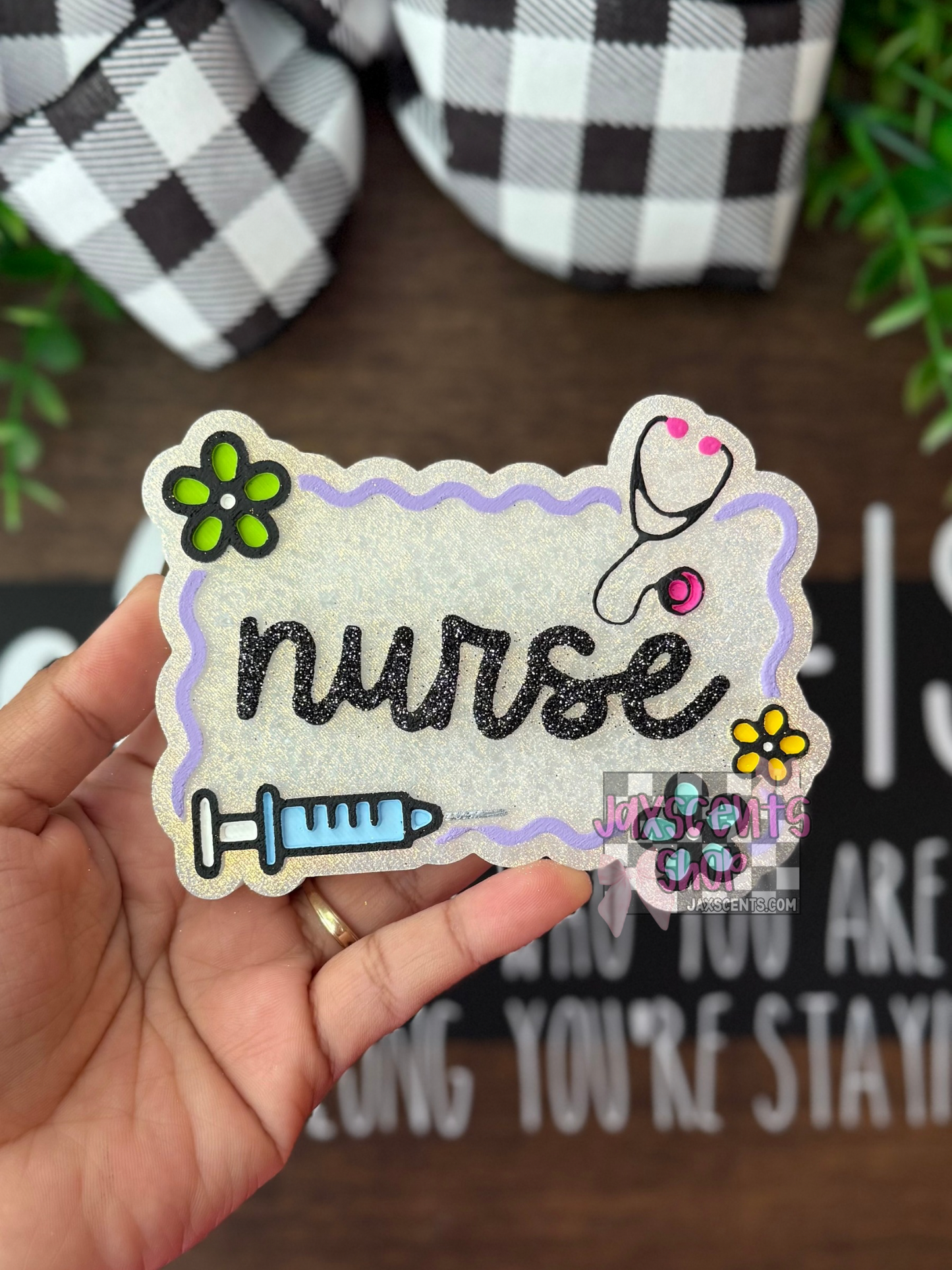 Nurse Frame Car Freshie