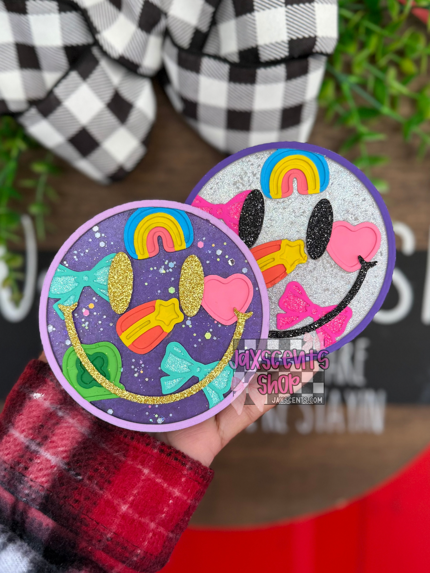 Lucky Marshmallow Smiley Car Freshie