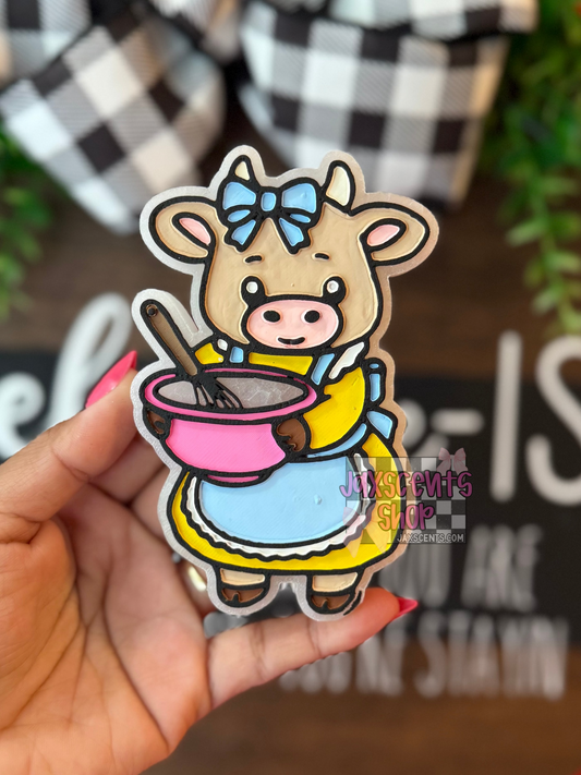 Baking Granny Cow Car Freshie