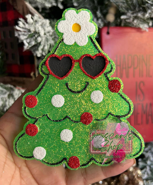 Groovy Christmas Tree With Glasses