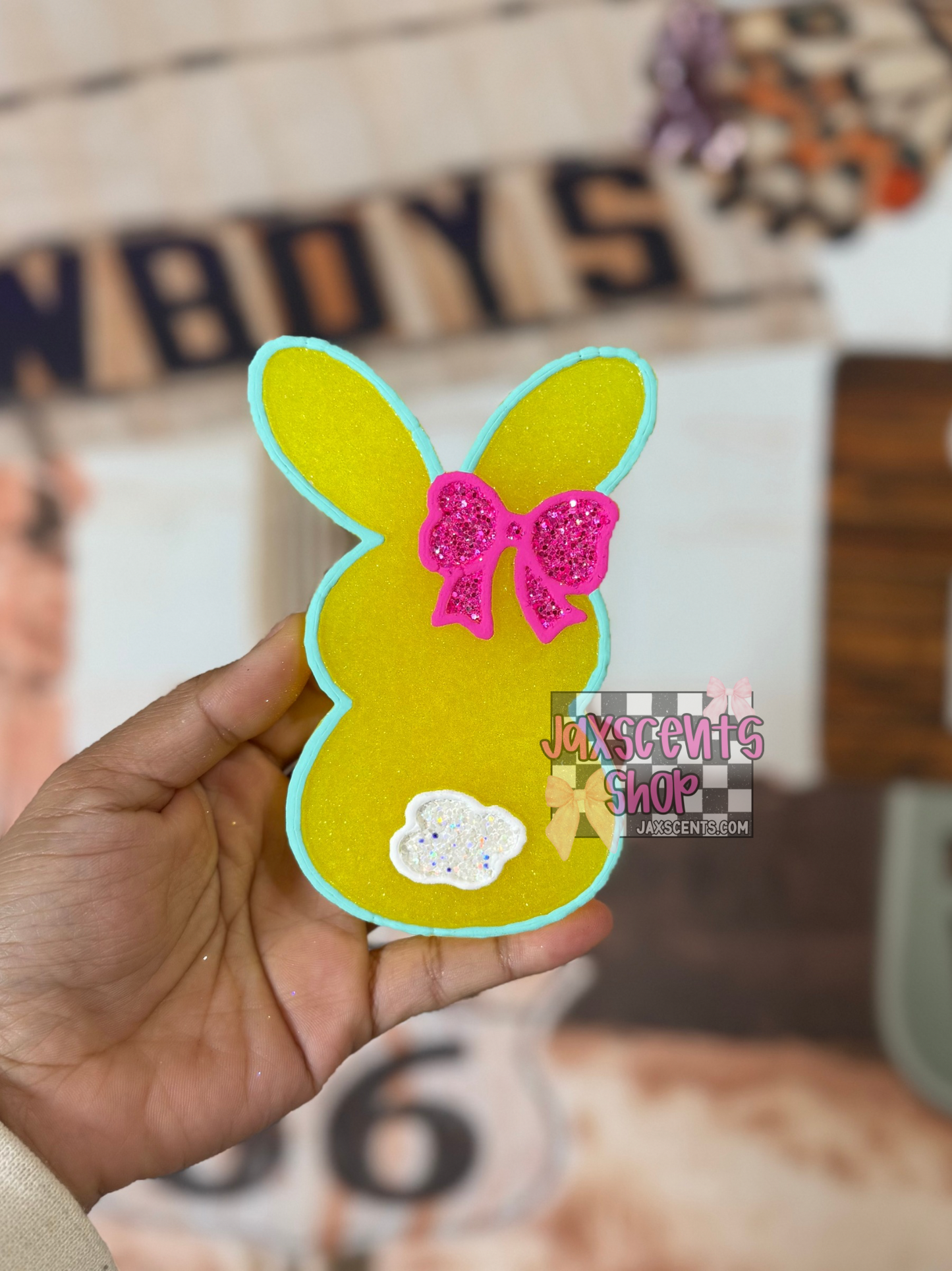 Bunny Butt w/ Bow Car Freshie
