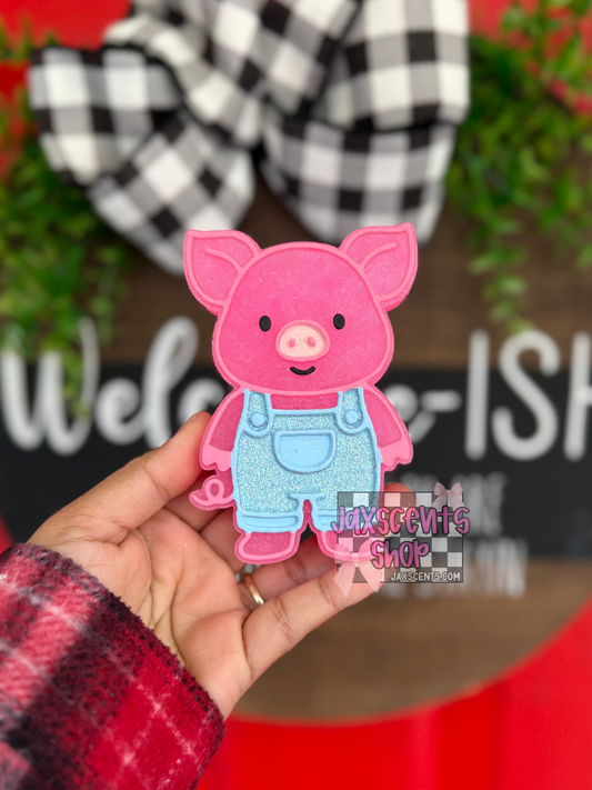 Pig in Overalls Car Freshie