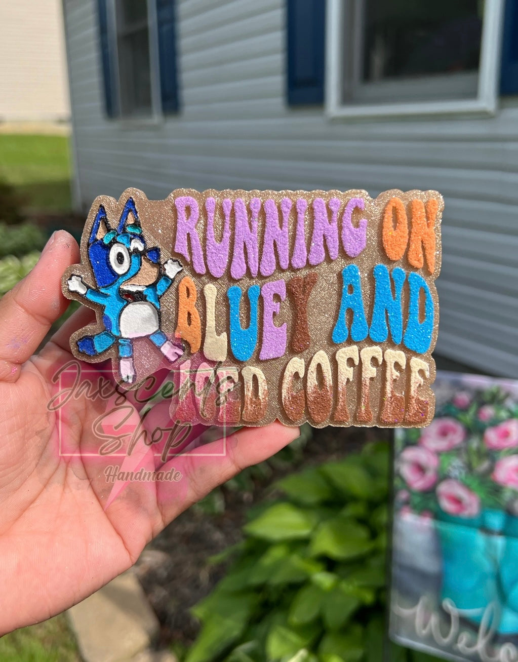 Running on blue dog and iced coffee