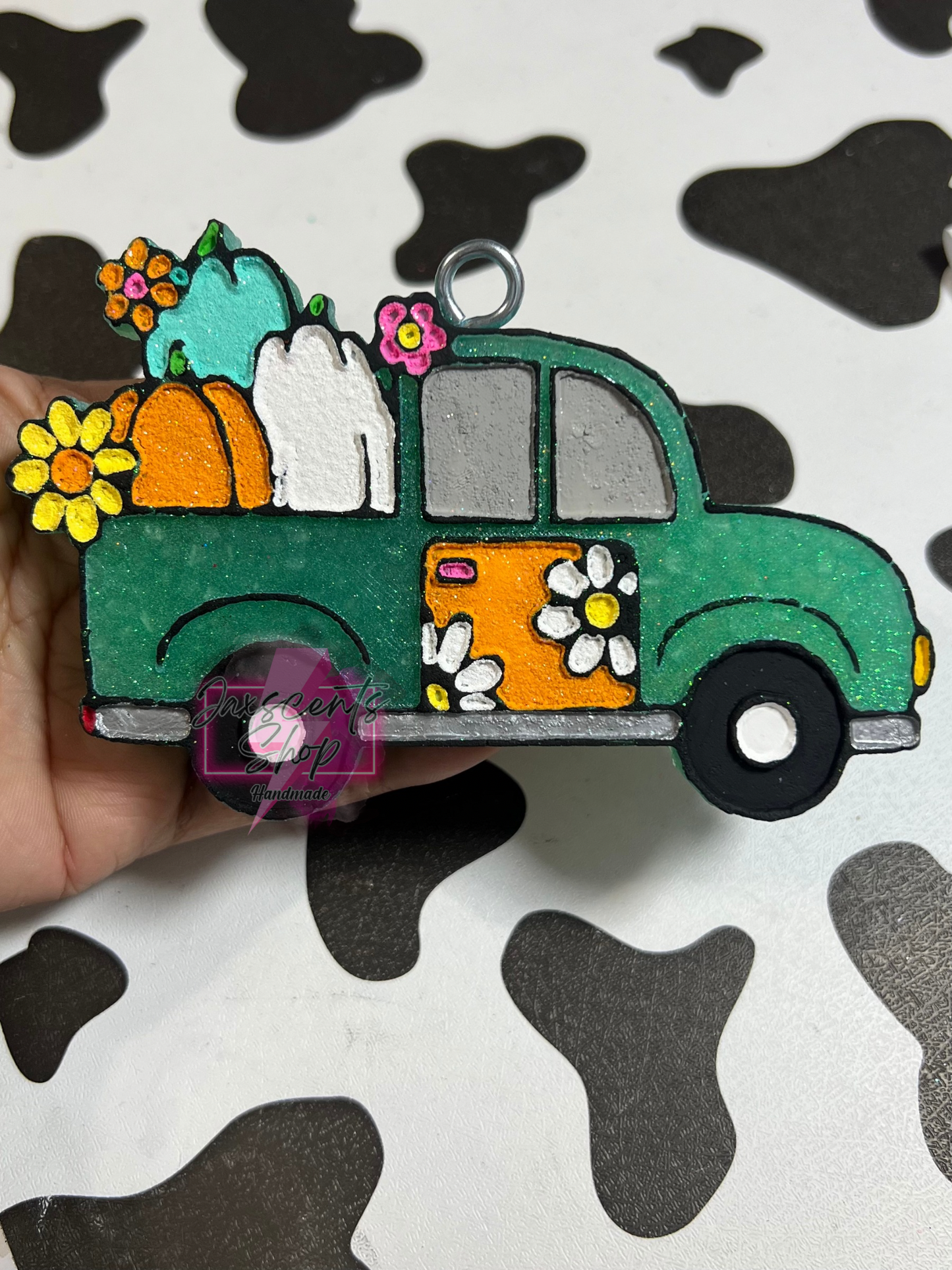 Floral Pumpkin Truck