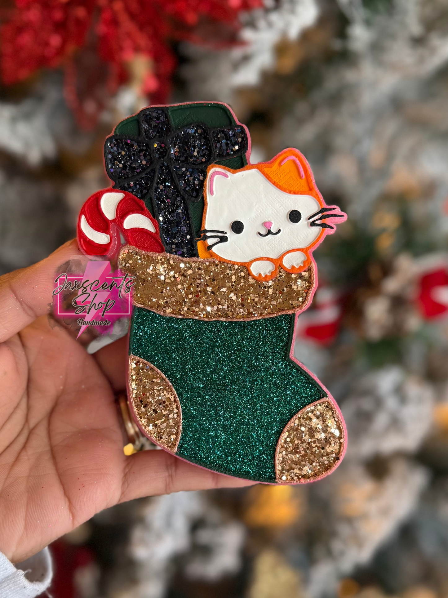 Cat in Christmas Stocking