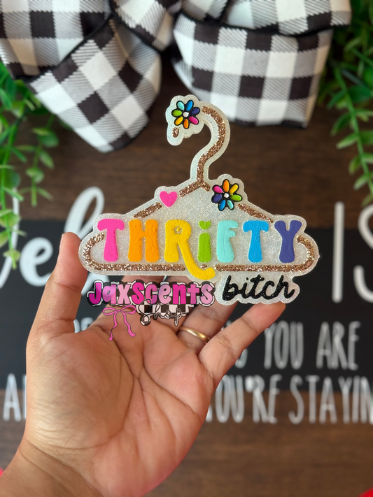 Thrifty Bitch Car Freshie