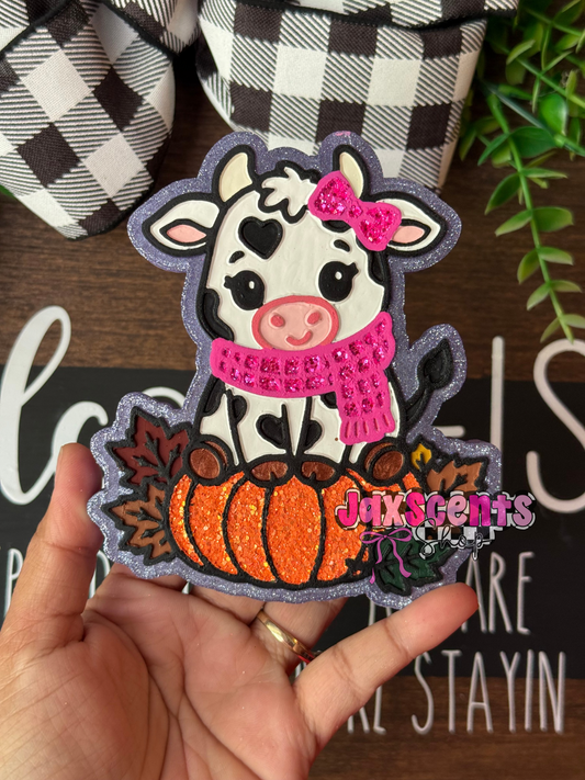 Fall Cow Car Freshie