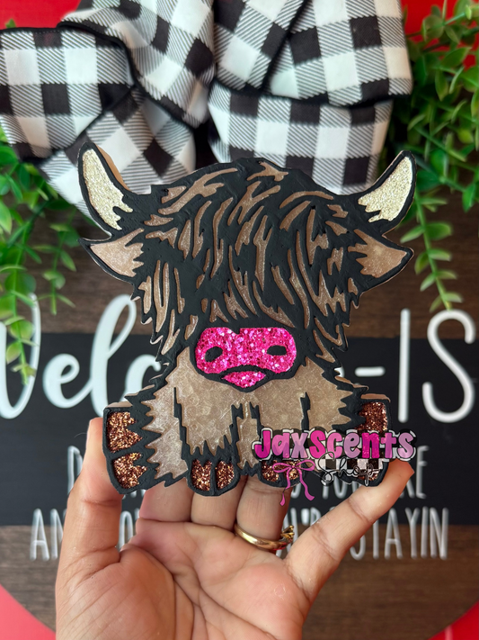 Plain Highland Cow Car Freshie