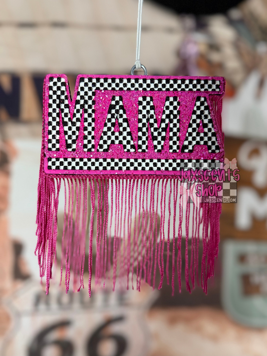 Checkered Mama Car Freshie