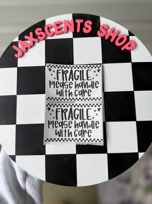 FRAGILE Please Handle With Care Sticker Labels (3x2)