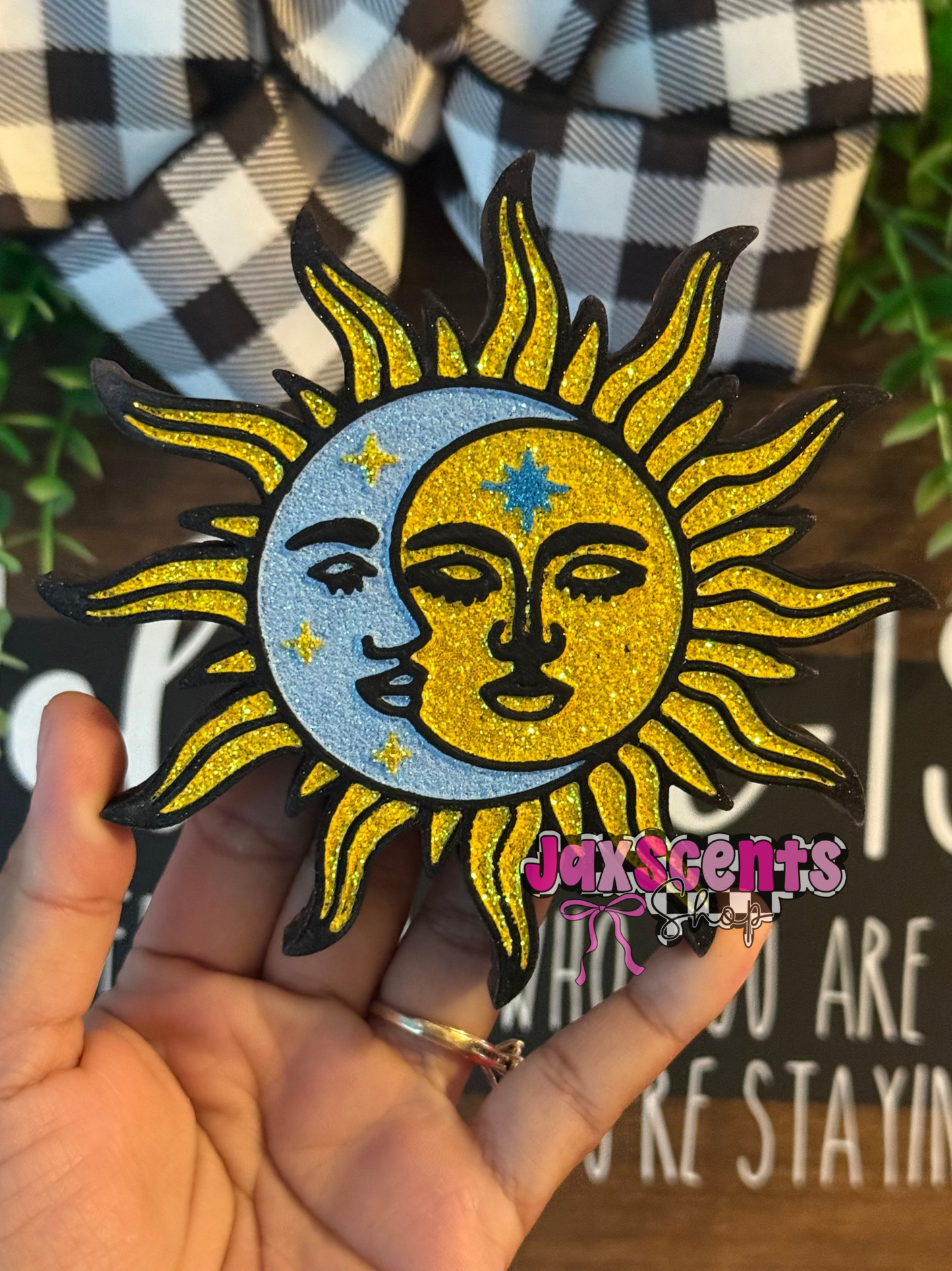 Boho Sun & Moon Car Freshie